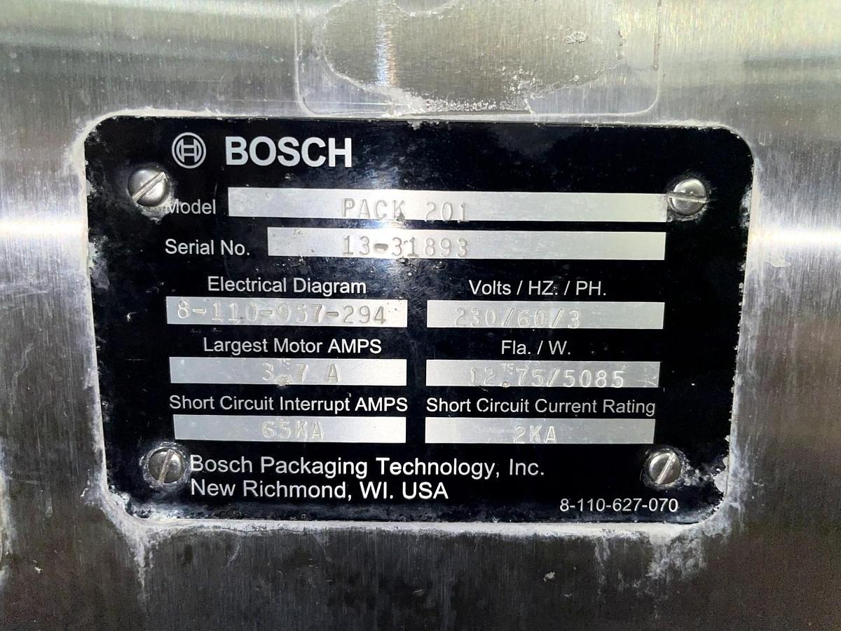 Used Bosch Pack 201 Servo Horizontal Flow Wrapper (3)