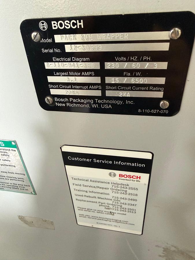 Used Bosch Pack 201