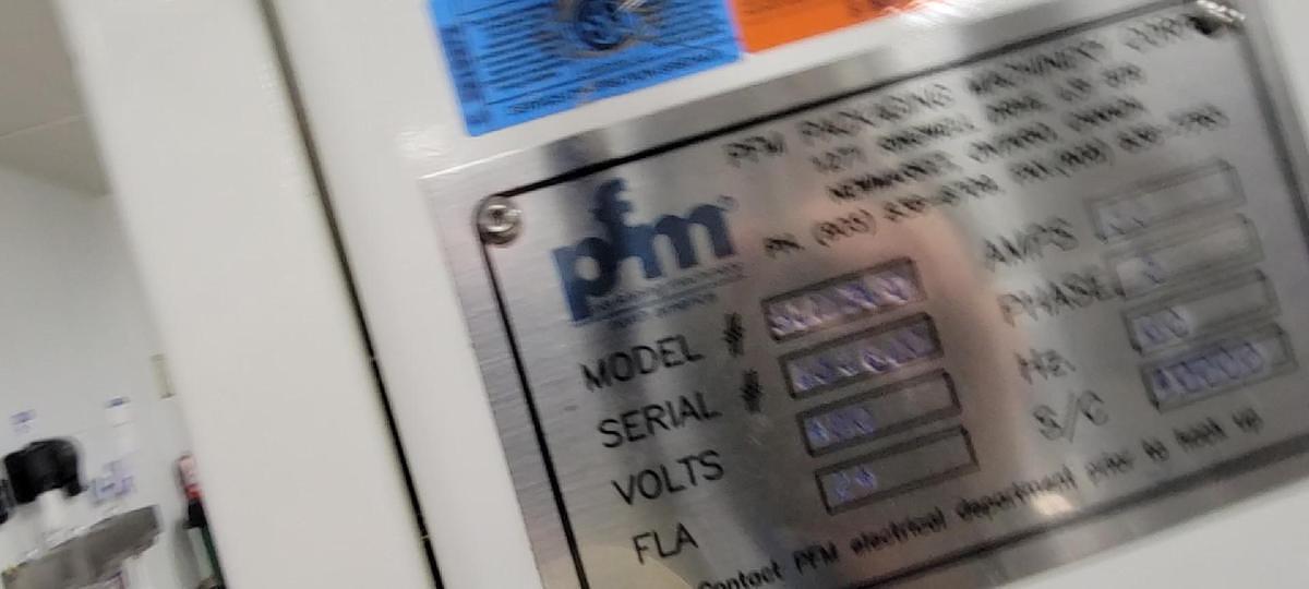 Used PFM BLIZZARD Flow wrapper