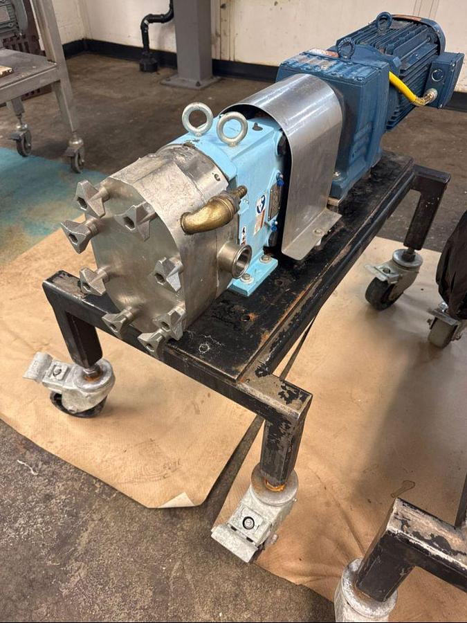 Used Waukesha SPX Jacketed SS Pumps with 10HP SEW Motors & Drives