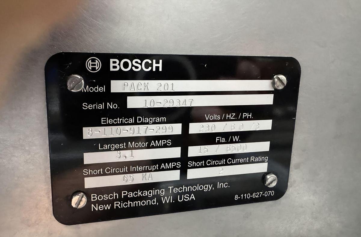 Used Bosch 201  Flow Wrapper