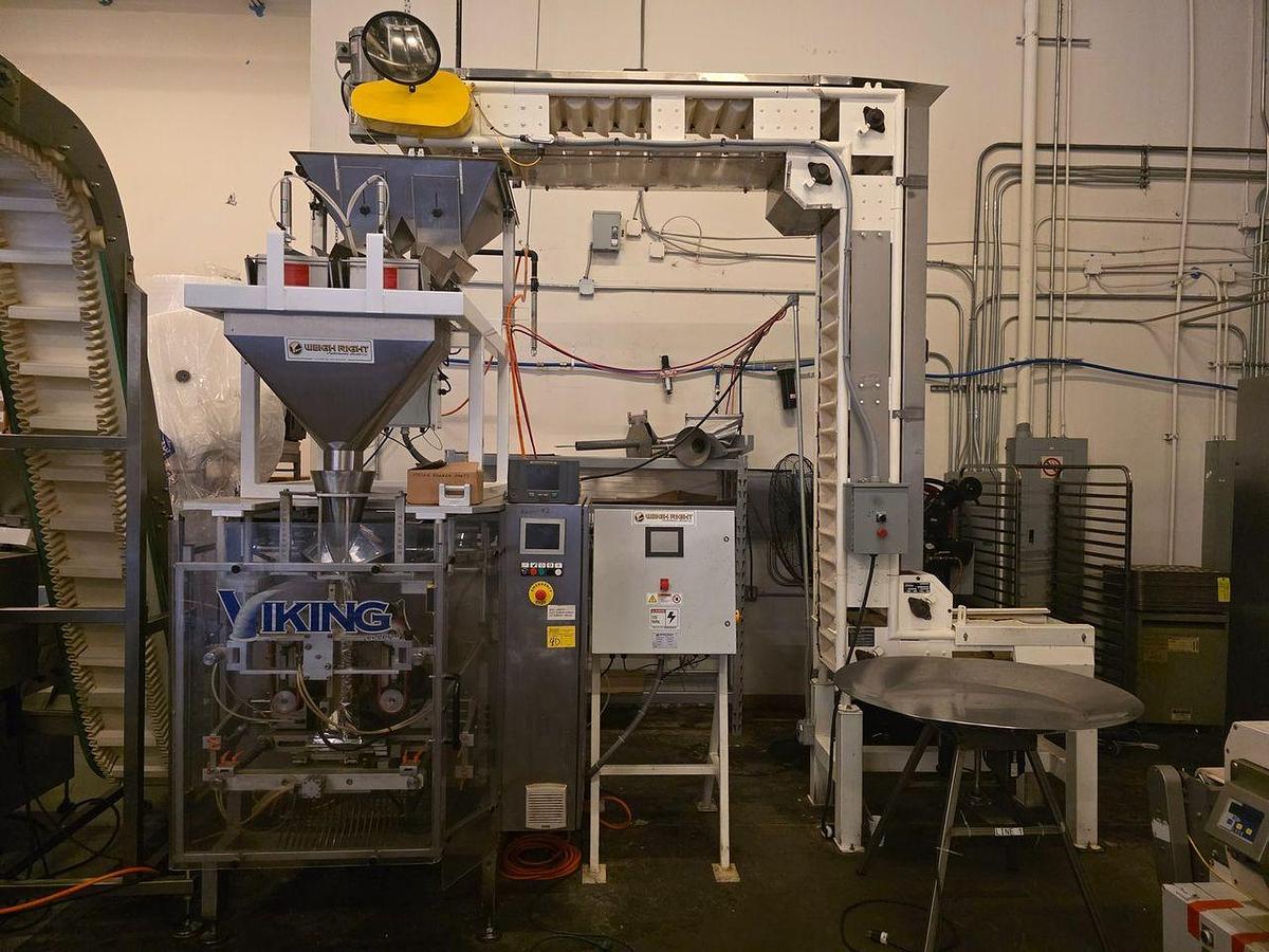 Used Viking Masek M250 Vertical Form Fill Seal Line