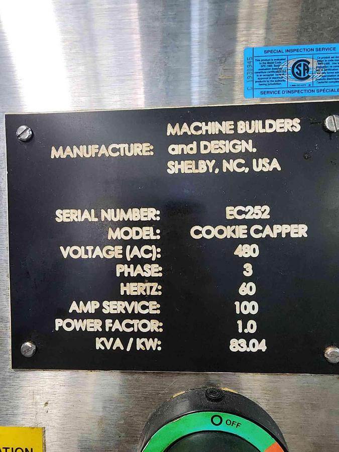 Used Used Machine Builders Cookie Capper