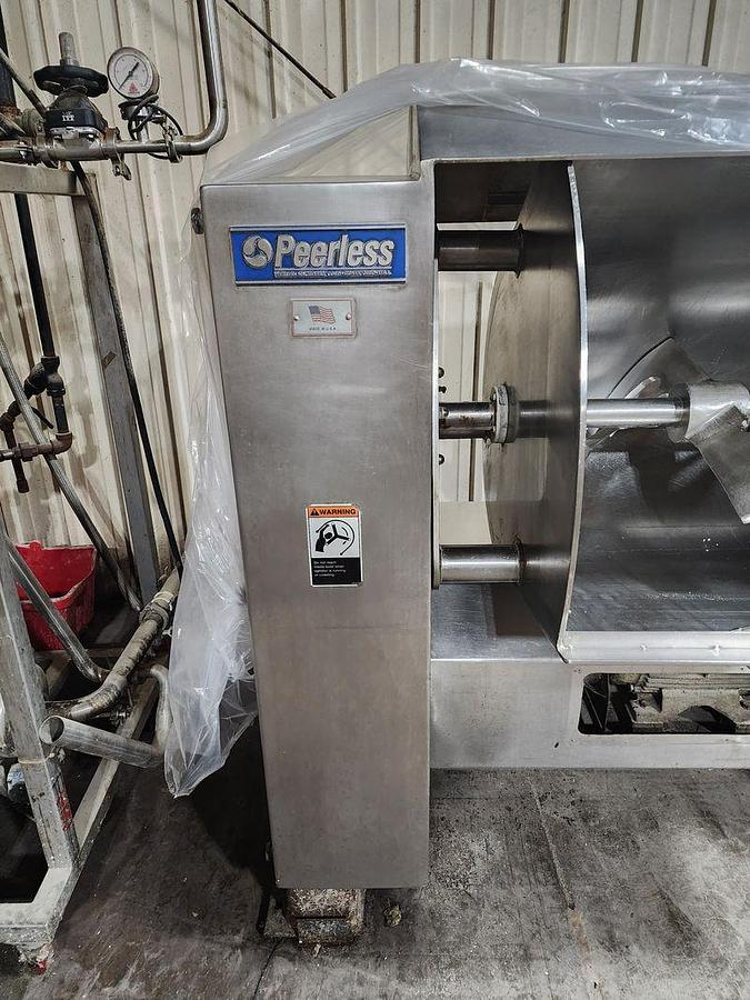 Used PEERLESS MIXER/SLURRY MIX FEEDING WITH CIP & KETTLE