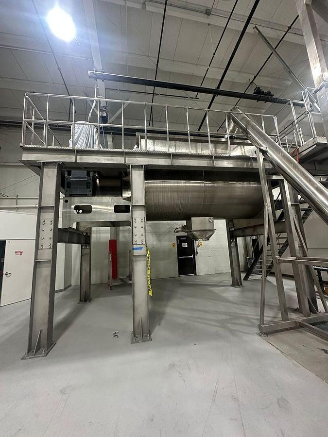Used Dual Ribbon Blender 12,000 Mezzanine, Bag Dump