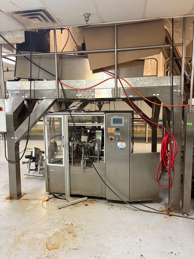 Used AFE Model HYBB-200 Premade Bagger Scale model Ty-M14 MEZZANINE & Z TYPE BUCKET ELEVATOR CONVEYOR