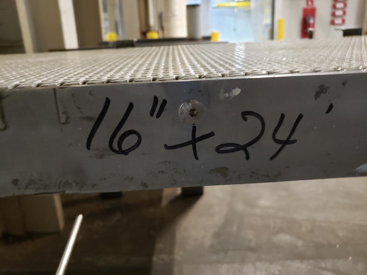Used Over/Under Conveyor Section, 16”24’ Upper, 22”x22’ Lower