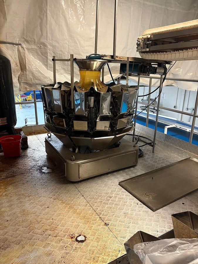 Used AFE Model HYBB-200 Premade Bagger Scale model Ty-M14 MEZZANINE & Z TYPE BUCKET ELEVATOR CONVEYOR