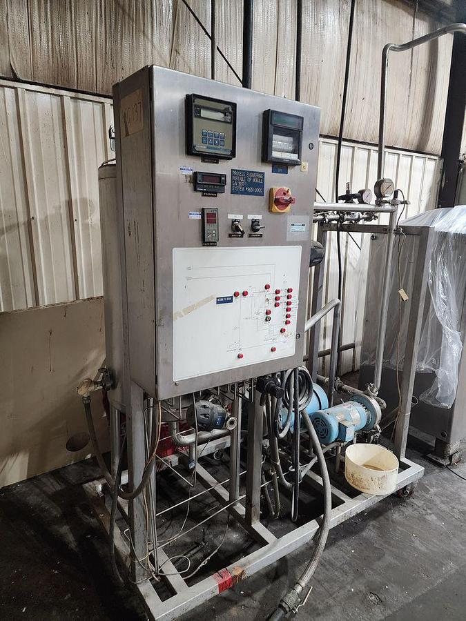 Used PEERLESS MIXER/SLURRY MIX FEEDING WITH CIP & KETTLE