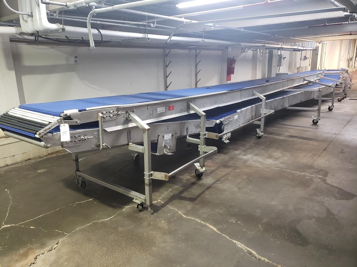 Used Upper/Lower Conveyor section, 26”x48’