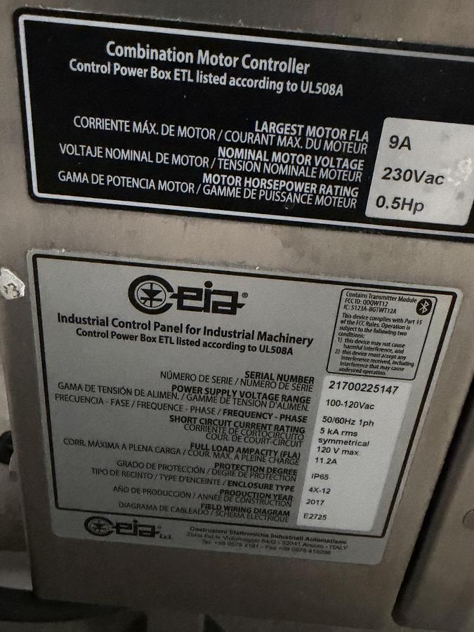 Used CEIA Metal Detector - Aperture size 9.75" W x 3" H - Model # THS-MBB