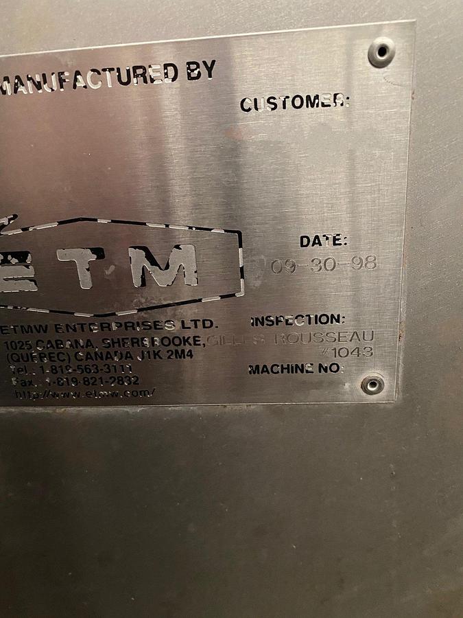 Used ETM LAB SIZE TRIPLE ROLLER BAR MIXER