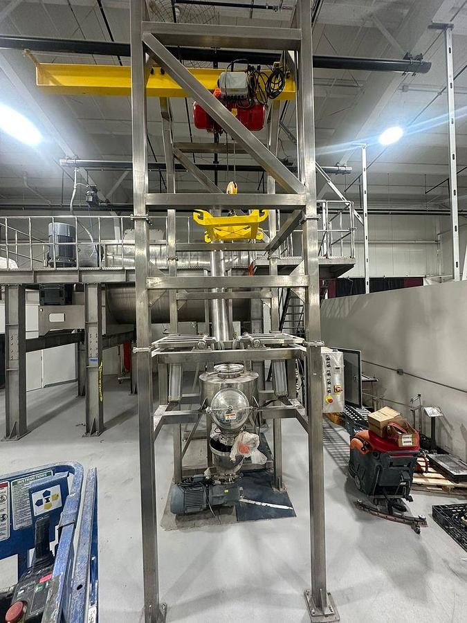 Used Dual Ribbon Blender 12,000 Mezzanine, Bag Dump