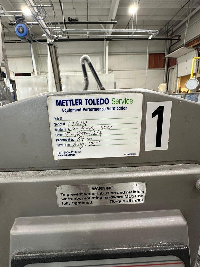 Used SafeLine Metal Detector 5" X 25" Wide Model V-2 R-SS-300