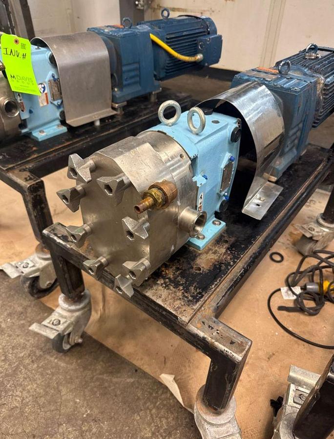 Used Waukesha SPX Jacketed SS Pumps with 10HP SEW Motors & Drives