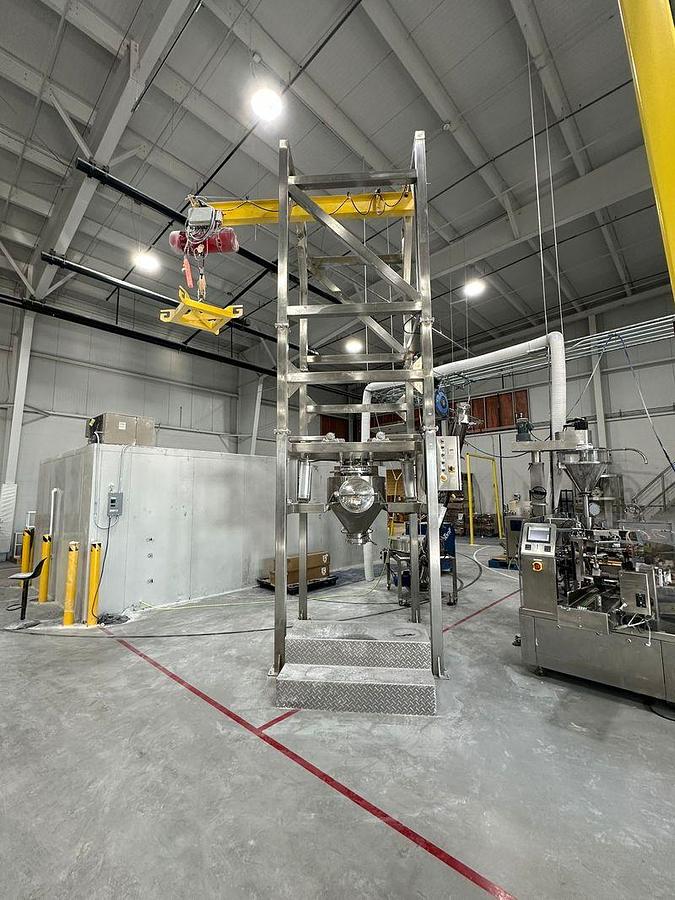 Used Super Sack Bag Dump Stainless Steel W/ hoist