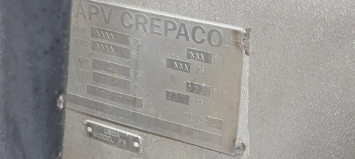 Used APV BAKER PERKINS BLENDER 