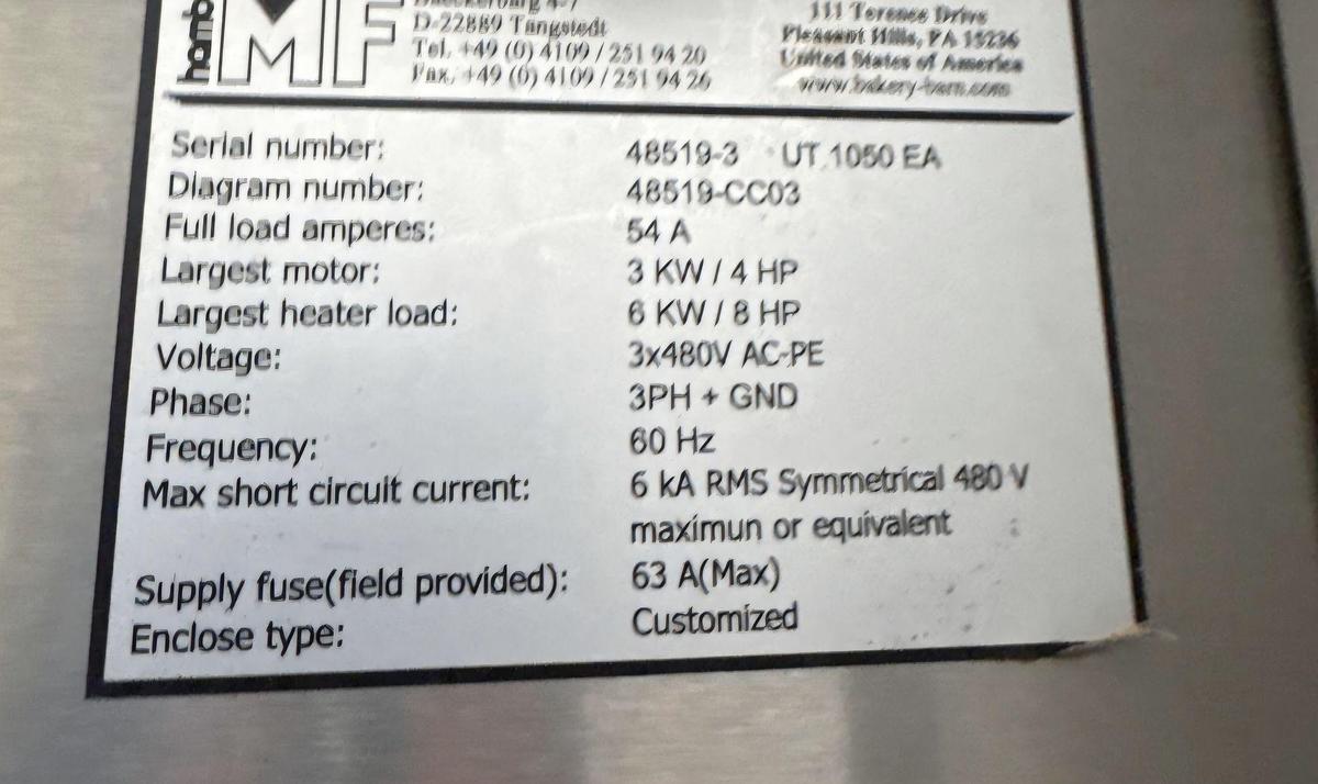 Used MF Hamburg Enrober