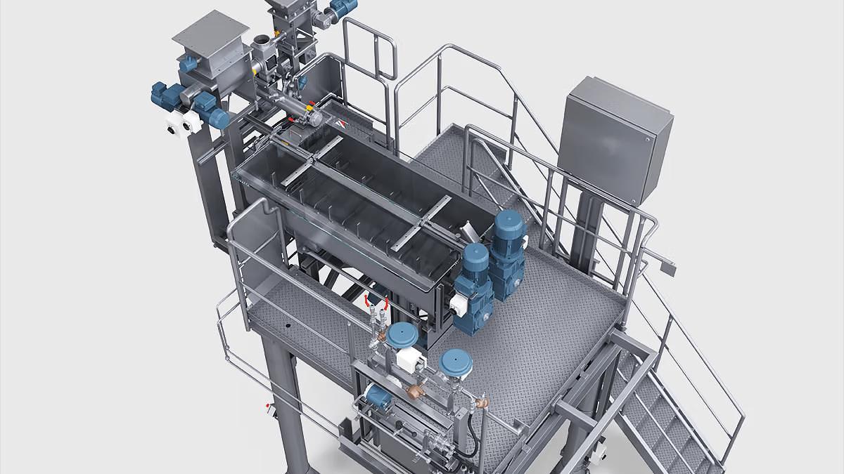 Used Pavan Continuous Mixer Model: IMPASTATRICE GRIM.420 /2720/2