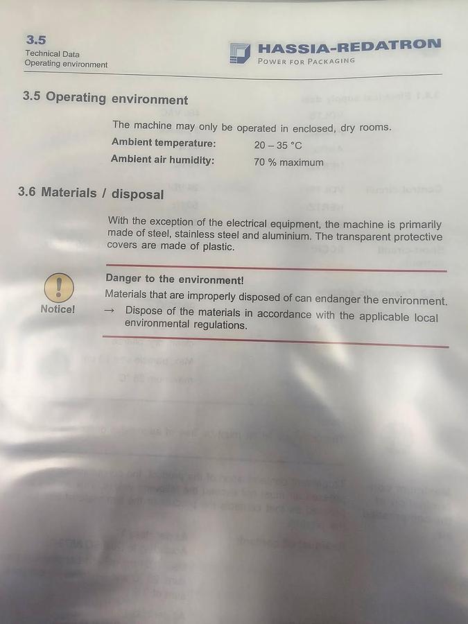 Used Hassia-Redatron FlexiBag SI 600