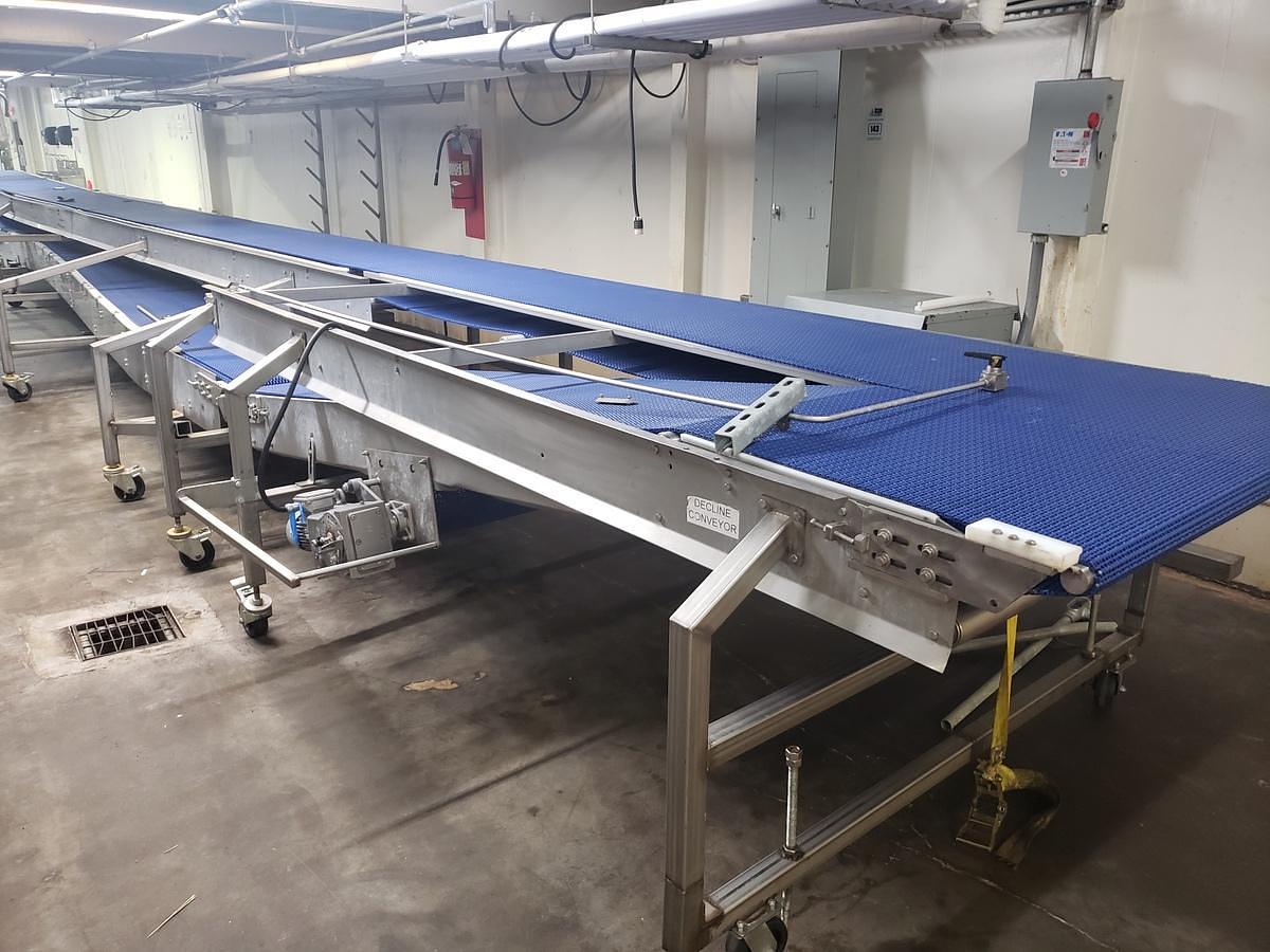 Used Upper/Lower Conveyor section, 26”x48’