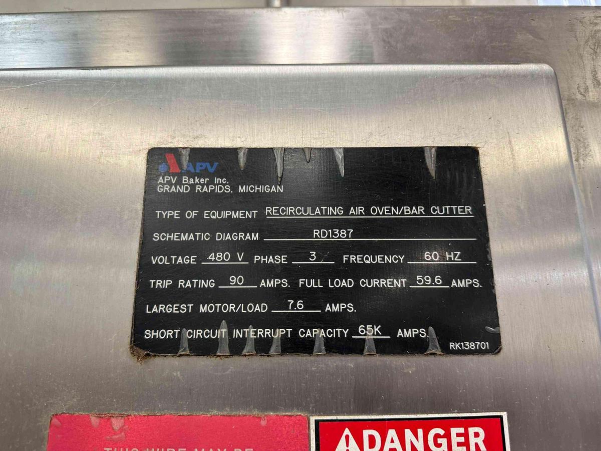 Used APV BAKER TUNNEL OVEN