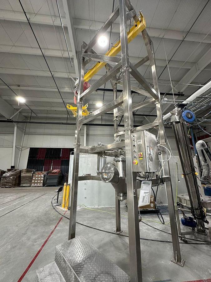 Used Super Sack Bag Dump Stainless Steel W/ hoist