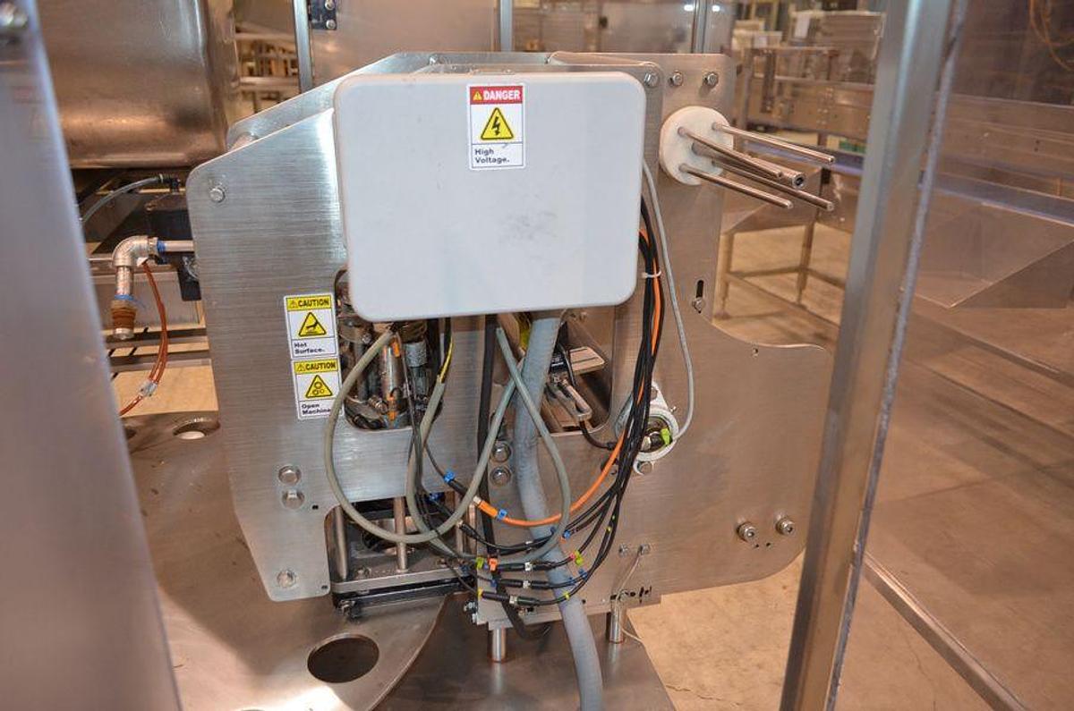 Used PacTec Model PTR6X2S Double Head Rotary Cup Filler with Sealer