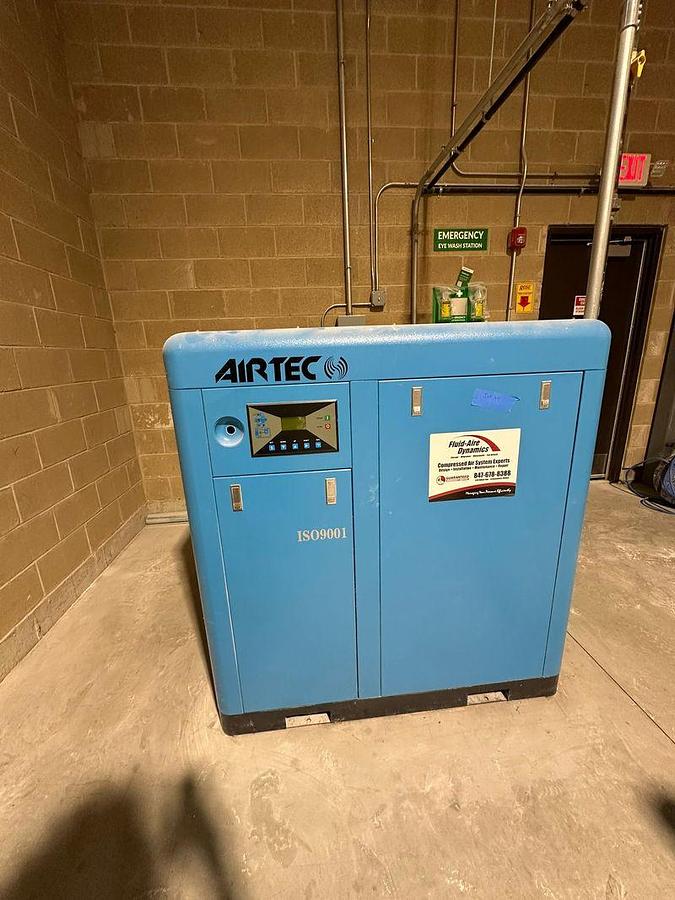 Used Airtec 50hp Compressor and Dryer 50hp.