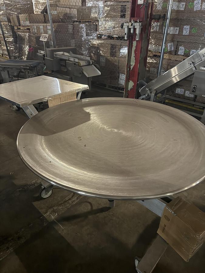 Used Product pack off powered turn table