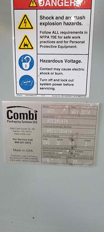 Used Used Combi HTF Tray Former