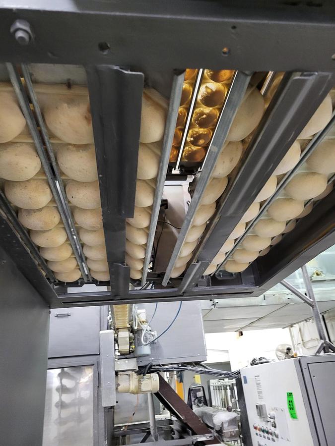 Used Overhead 8 pocket dough basket proofer