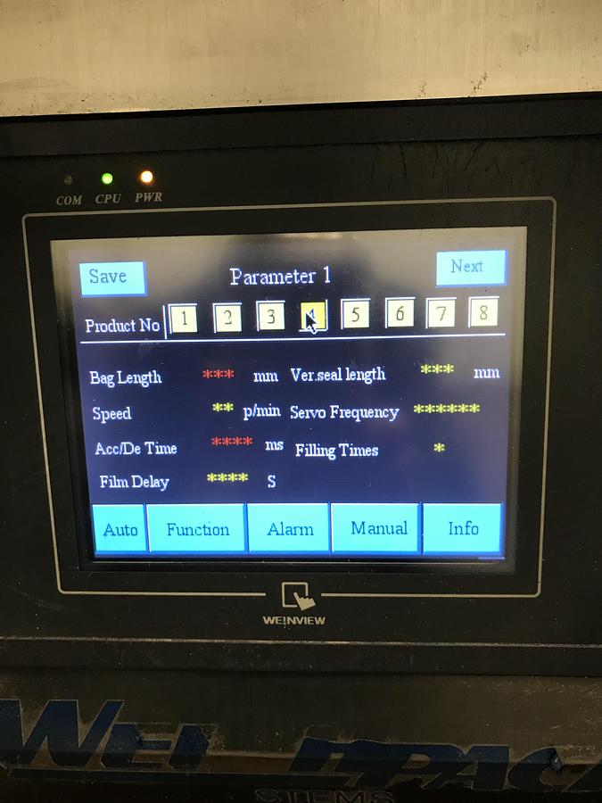 Used Vertek Jr with Weighpack scale 