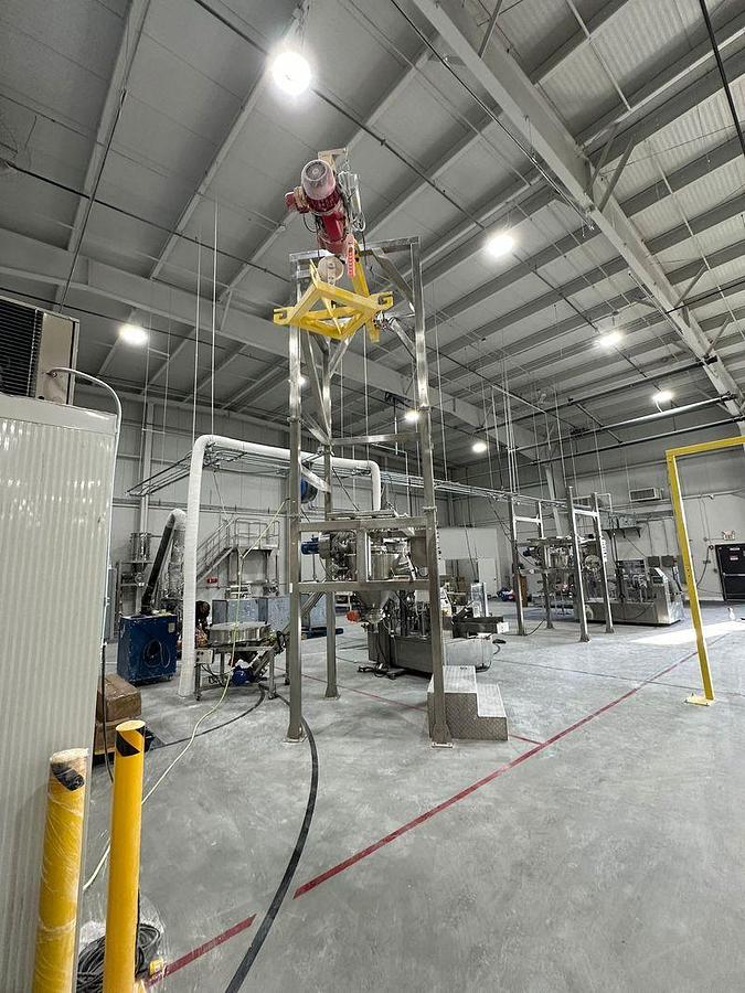 Used Super Sack Bag Dump Stainless Steel W/ hoist