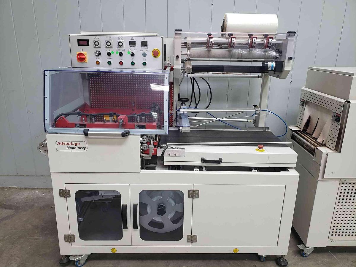 Used Used L Bar Sealer & Shrink Tunnel