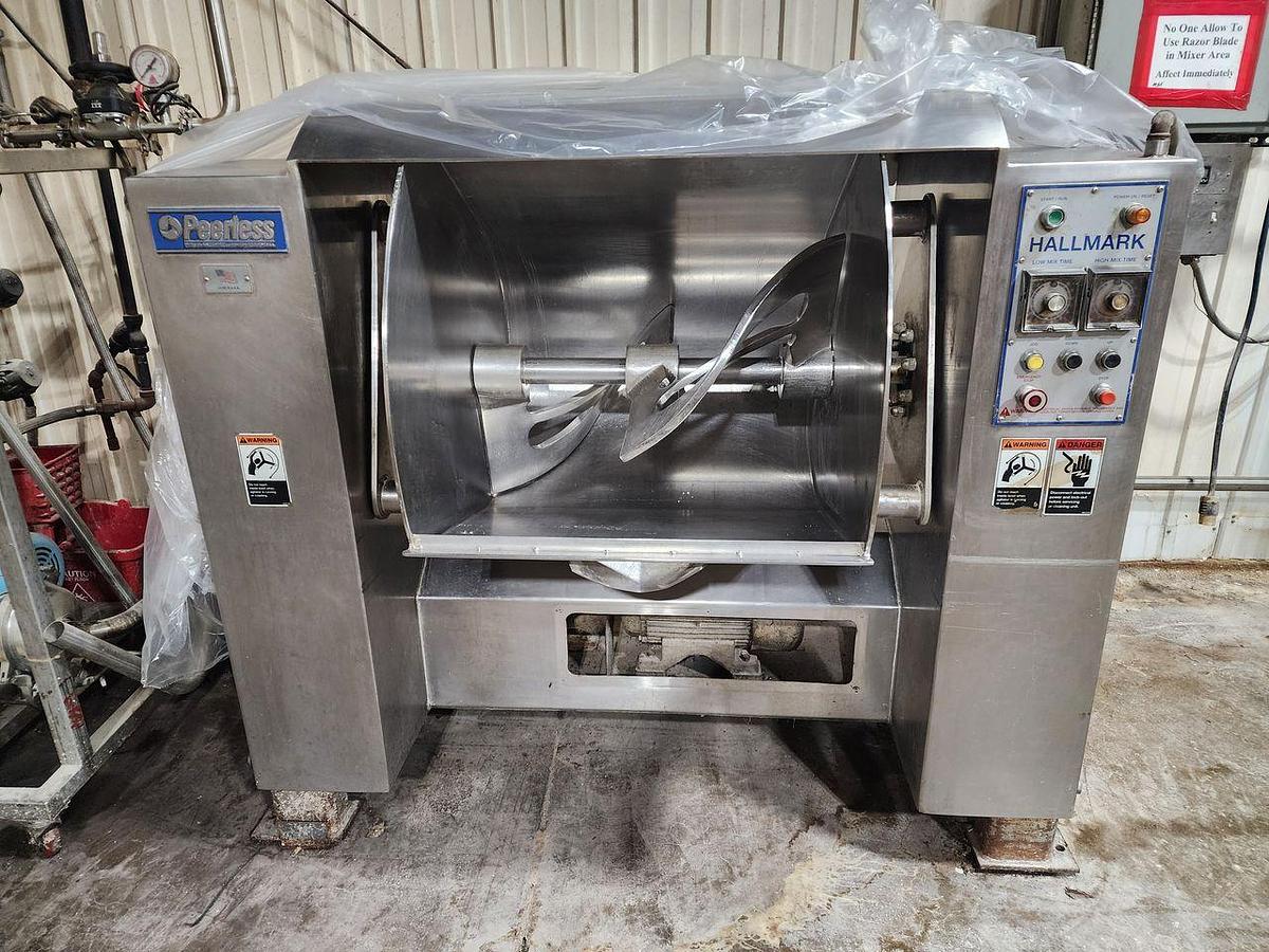 Used PEERLESS MIXER/SLURRY MIX FEEDING WITH CIP & KETTLE