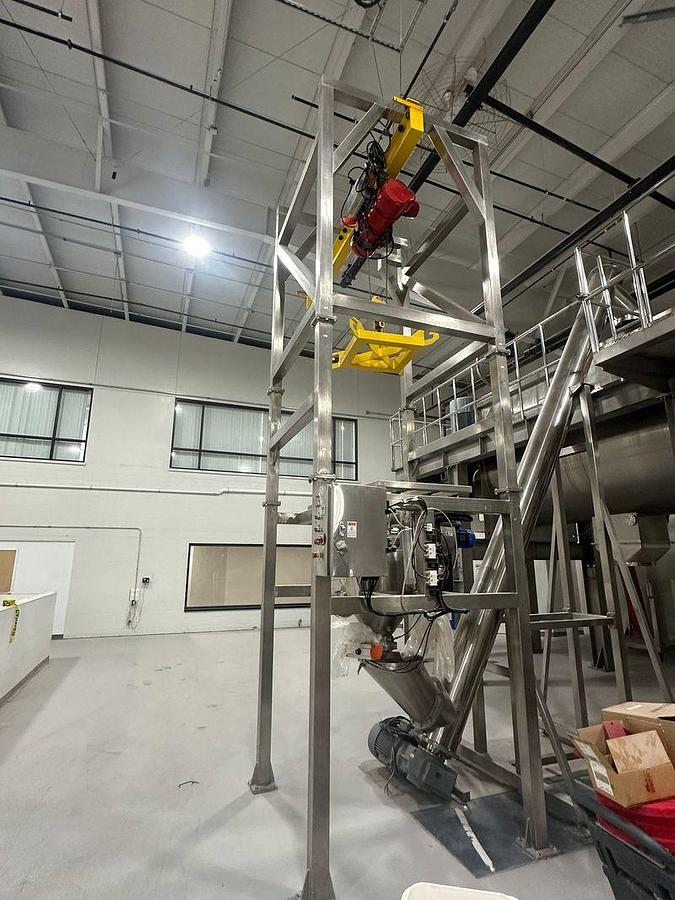 Used Dual Ribbon Blender 12,000 Mezzanine, Bag Dump