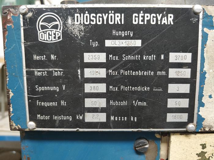 Used 1984 DiGEP  OL3x1250