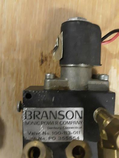 Used Branson Ultrasonic Air Cylinder with actuation Valve