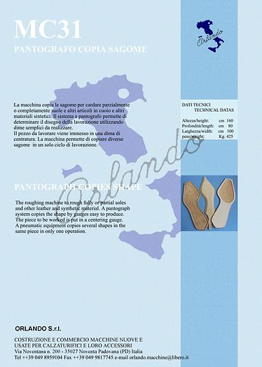 MC31 - PANTOGRAFO COPIA SAGOME / PANTOGRAPH COPIES SHAPE