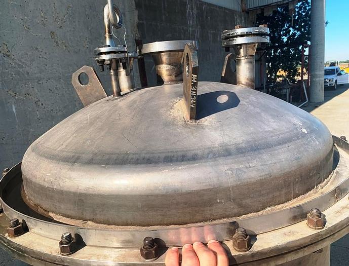 Used Tank, 150 Gallon, S/st, DT/DB, Bolted Top Head #S743961