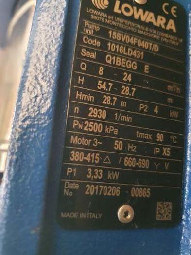 2017 New Lowara Pump Model 15SV0450407/D