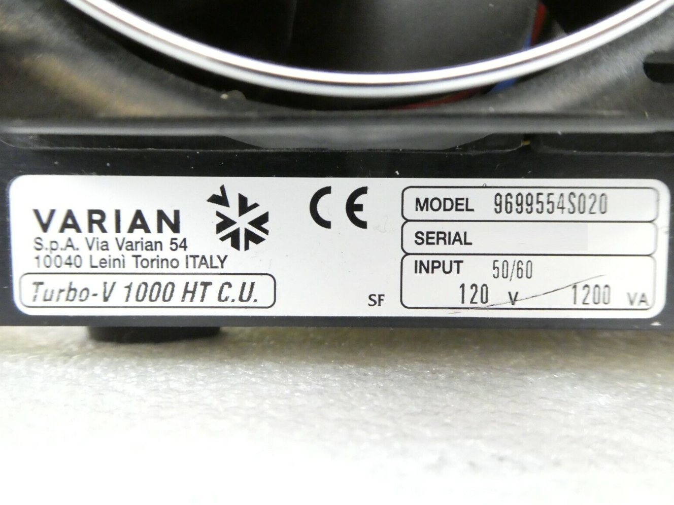 Used VARIAN Turbo-V 1000HT 9699554S020 Turbomolecular Pump Controller eS31 Working