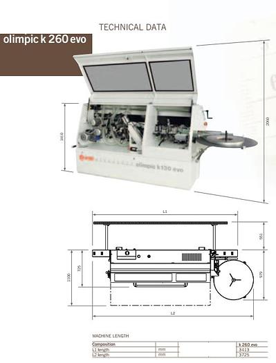 Revisionato BORDATRICE SCM GROUP K260 EVO CON RETTIFICHE