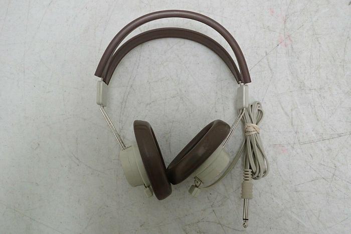 Used Lot of 13 Vintage Telex 610 Brown Headphones