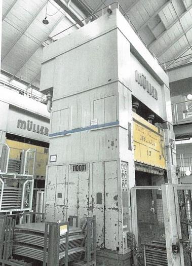 Used Muller 1600 Ton Hydraulic Press