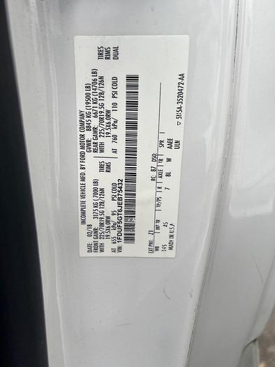 Used Altec AT37G 42ft Bucket Boom on 2018 Ford F550 Reg Cab Utility Truck - M75432