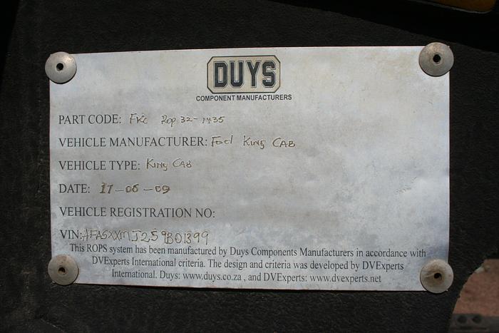 Used R.O.P.S. for cab
