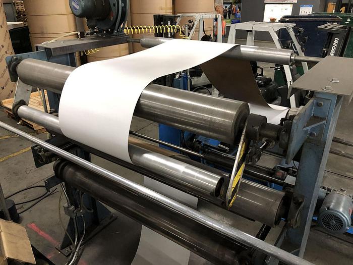 Used 57" (1.44M) MAXSON DUAL ROTARY KNIFE SHEETER 1999