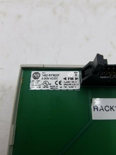 Used 1492-RIFM20F Ser B ALLEN BRADLEY FUSIBLE INTERFACE MODULE